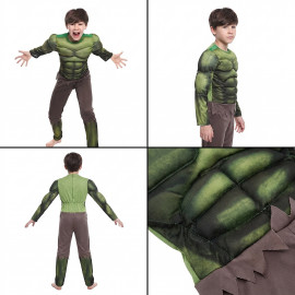 Dětský kostým Svalnatý Hulk s maskou 110-122 M