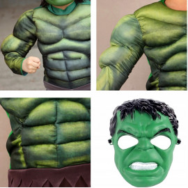 Dětský kostým Svalnatý Hulk s maskou 110-122 M