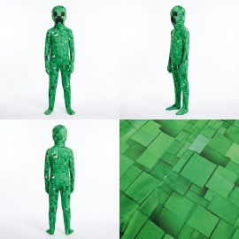 Dětský kostým Minecraft Creeper Premium s maskou 122-134 L