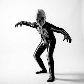 Dětský karnevalový kostým kostra Scary Skeleton 122-134 L