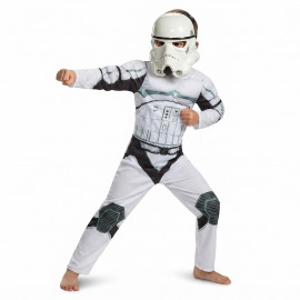 Dětský kostým Star wars Stormtrooper se svaly a maskou 116-122 M