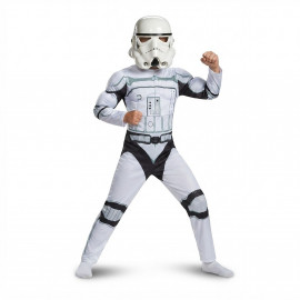 Dětský kostým Star wars Stormtrooper se svaly a maskou 116-122 M