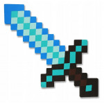 Diamantový meč Minecraft 45 cm pěnový