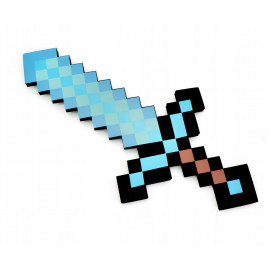 Diamantový meč Minecraft 45 cm pěnový