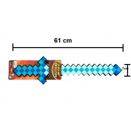 Diamantový meč Minecraft 60 cm pěnový