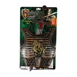 Rytířská sada se štítem a mečem se zvukem