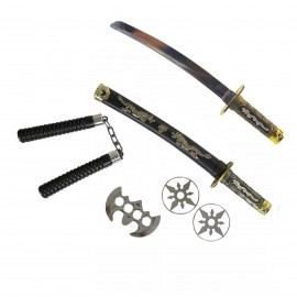 Ninja sada 4v1 s katanou