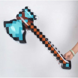 Diamantová sekera Minecraft 70 cm nafukovací