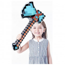 Diamantová sekera Minecraft 70 cm nafukovací