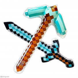 Diamantový meč Minecraft 60 cm nafukovací