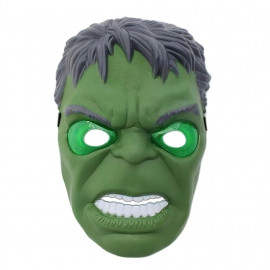 Hulk svítící maska zelená 