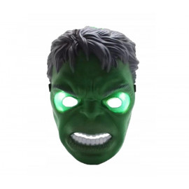 Hulk svítící maska zelená 