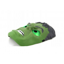 Hulk svítící maska zelená 