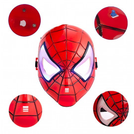Spiderman svítící maska červená 