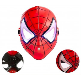 Spiderman svítící maska červená 