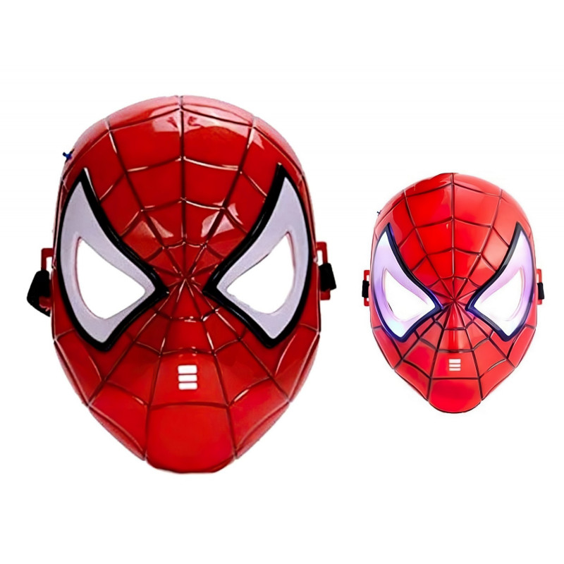 Spiderman svítící maska červená 