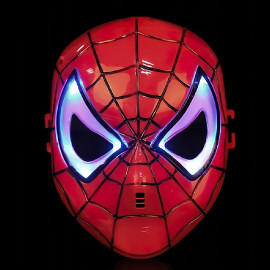 Spiderman svítící maska červená 