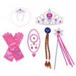 Anna Frozen Velká sada doplňků s copánkem a šperky 9v1