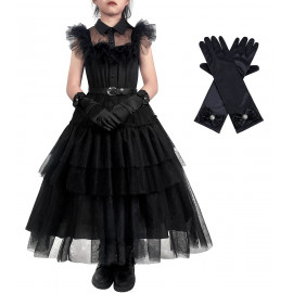 Wednesday Velká sada doplňků s rukavicemi a šperky 9v1