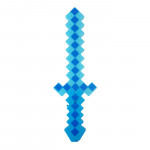 Svítící diamantový meč se zvuky Minecraft 45cm Svítící diamantový meč se zvuky Minecraft 45cm