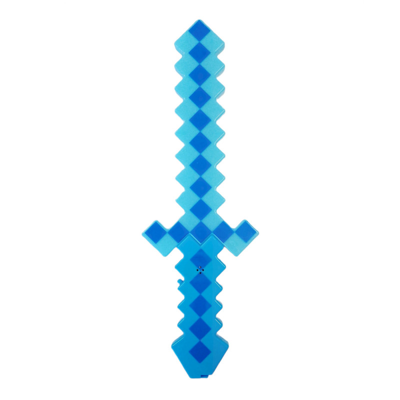Svítící diamantový meč se zvuky Minecraft 45cm Svítící diamantový meč se zvuky Minecraft 45cm