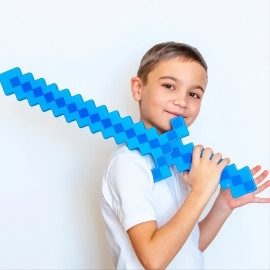 Svítící diamantový meč se zvuky Minecraft 45cm Svítící diamantový meč se zvuky Minecraft 45cm