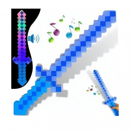 Svítící diamantový meč se zvuky Minecraft 45cm Svítící diamantový meč se zvuky Minecraft 45cm