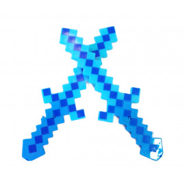 Svítící diamantový meč se zvuky Minecraft 45cm Svítící diamantový meč se zvuky Minecraft 45cm