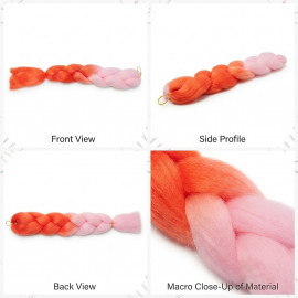 Pletený copánek Jumbo Princess 60cm