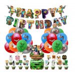 Velká narozeninová sada Minecraft 72ks