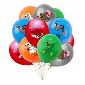 Velká narozeninová sada Minecraft 72ks