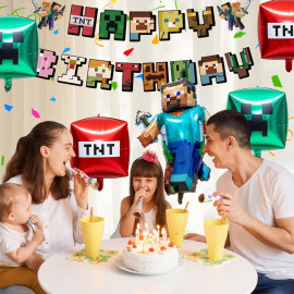 Velká narozeninová sada Minecraft 72ks