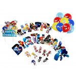 Velká narozeninová sada Ježek Sonic a přátelé 42ks