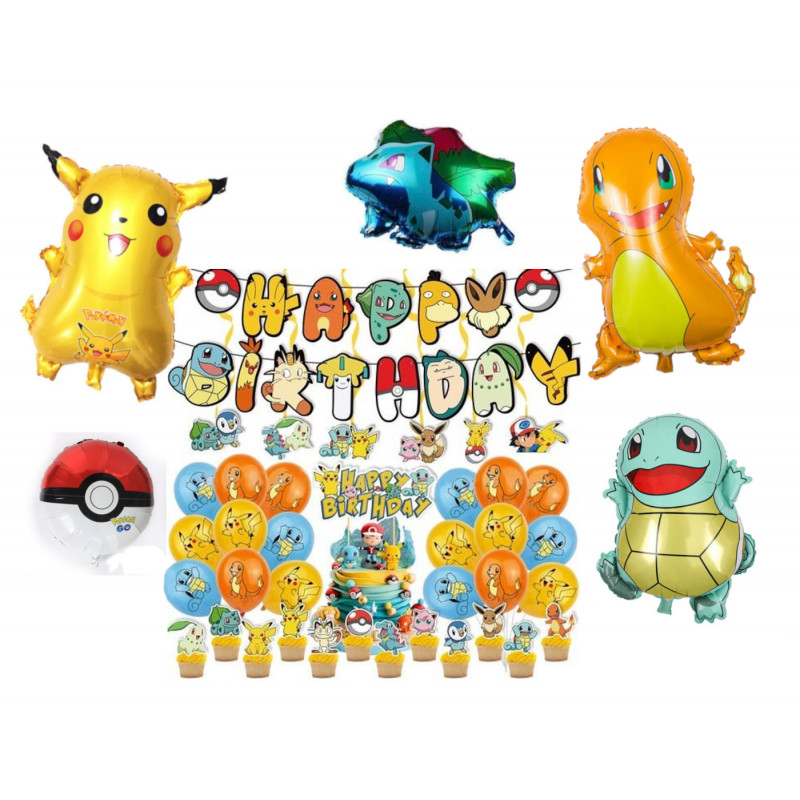 Maxi narozeninová sada Pokémon 65ks