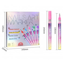 Sada barev na nehty Fixy Nail art 12ks