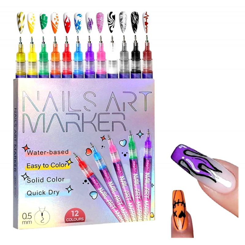 Sada barev na nehty Fixy Nail art 12ks