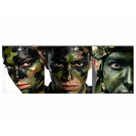Sada maskovacích barev na obličej a tělo Camouflage 3ks