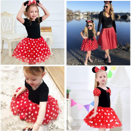 Dětský kostýmek Myška Minnie s motýlkem 3v1