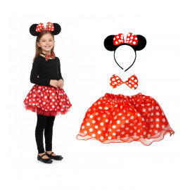 Dětský kostýmek Myška Minnie s motýlkem 3v1