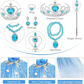 Souprava Pelerína Elsa Frozen se šperky 8ks