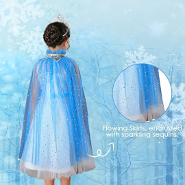 Souprava Pelerína Elsa Frozen se šperky 8ks