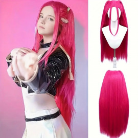 Dětská paruka Demon Hunters K-pop Mira růžová