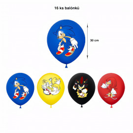 Maxi narozeninová sada Ježek Sonic a přátelé 50ks