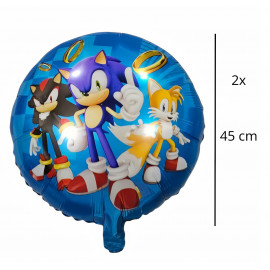 Maxi narozeninová sada Ježek Sonic a přátelé 50ks