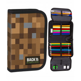 Školní rozkládací penál Minecraft kostky s náplní