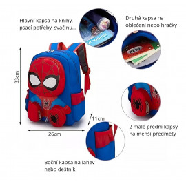 Dětský batoh Spiderman s kapsičkami