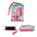 Dětská peněženka Jednorožec s poutkem a karabinou