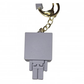 Dětská klíčenka Minecraft Skeleton s poutkem a karabinou