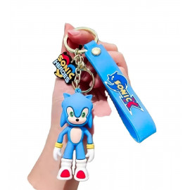 Dětská klíčenka Ježek Sonic modrý s poutkem a karabinou