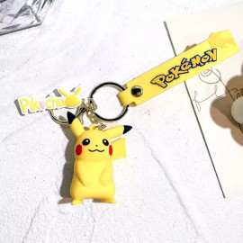 Dětská klíčenka Pokémon Pikachu s poutkem a karabinou